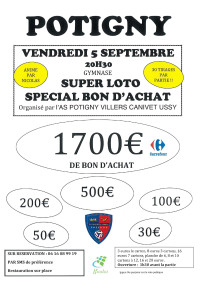 AS POTIGNY VILLERS CANIVET USSY - LOTO