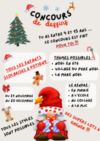 Concours de dessins Noël 2024