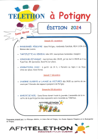 Programme Téléthon 2024