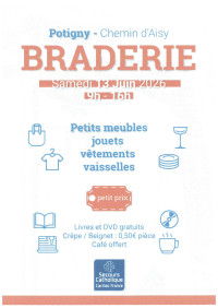 SECOURS CATHOLIQUE - BRADERIE