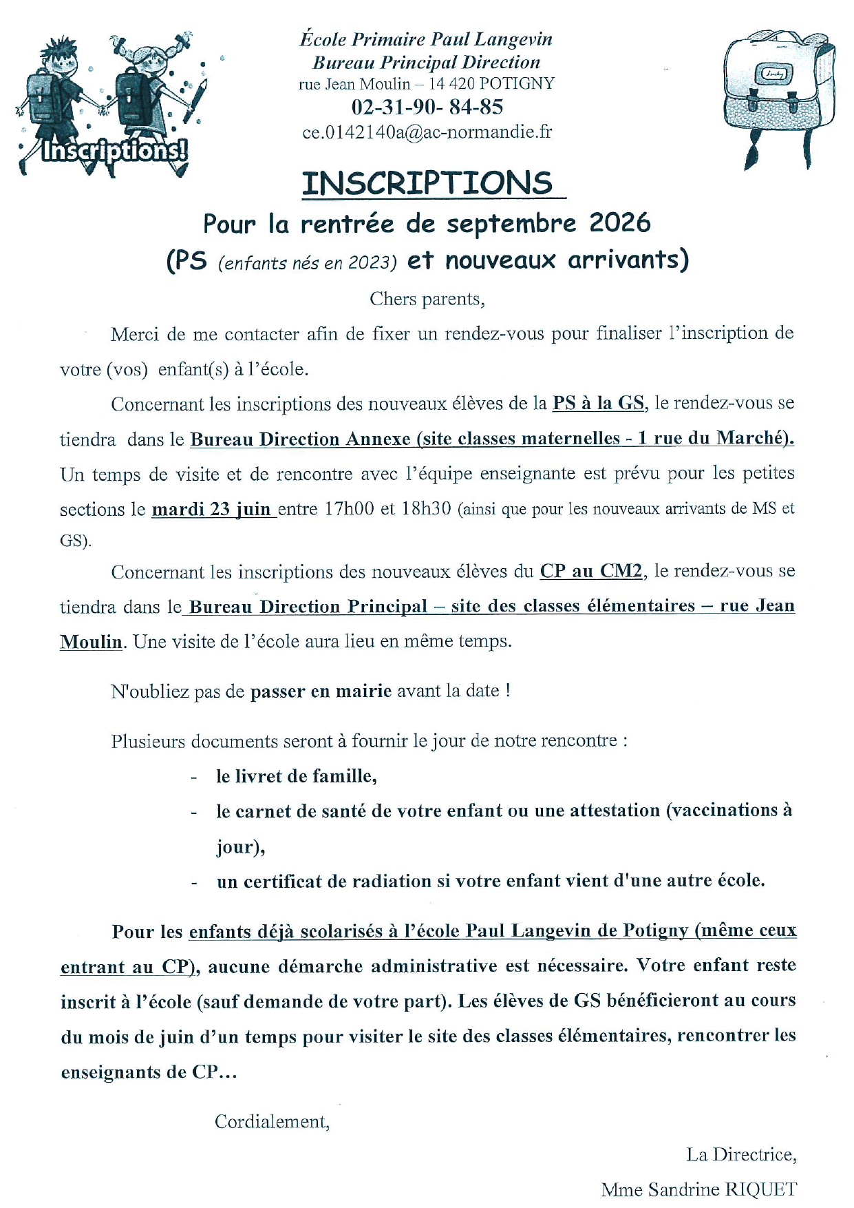 INSCRPTIONS RENTREE 2026 page 0001