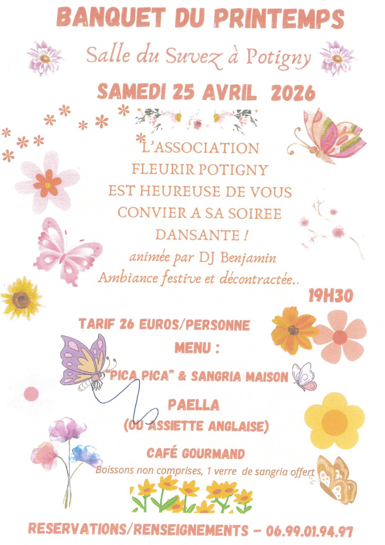 FLEURIR POTIGNY affiche repas du 15 11 2025