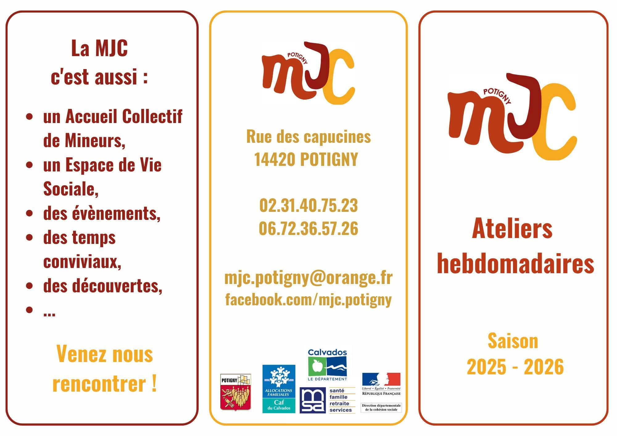 mjc rentrée 2025 2026 recto